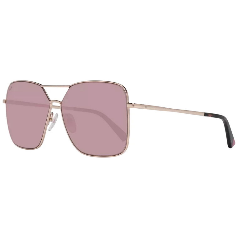 Różowe Złote Lustro Okulary Przeciwsłoneczne dla Kobiet WEB Eyewear