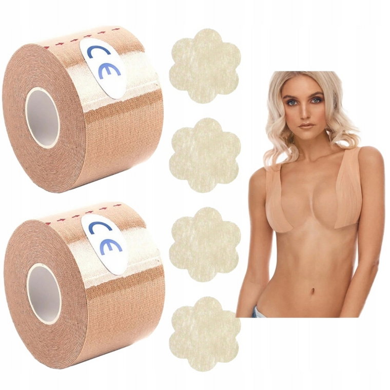 2x Taśma Boob Tape do Biustu Modelująca Unosząca