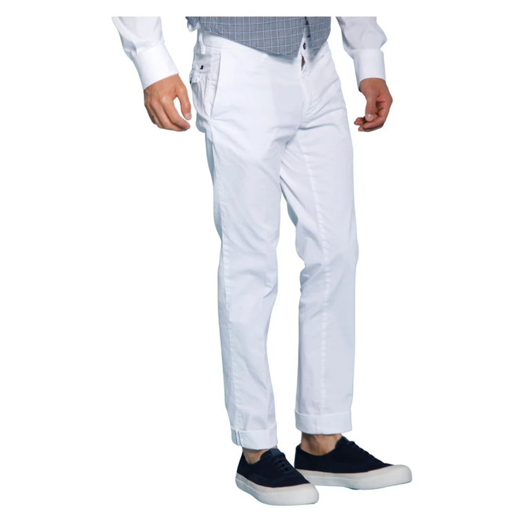 Spodnie chino z elastycznego bawełny, regularny krój Mason's
