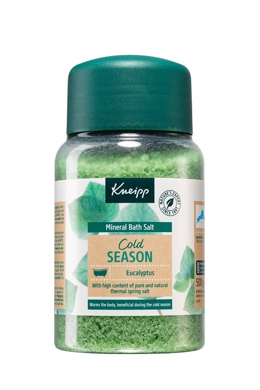 Kneipp Cold Season Eukaliptus - Kryształki do kąpieli z soli mineralnej 500g