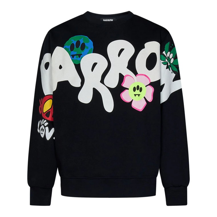 Czarne bluzy unisex Aw23 Barrow