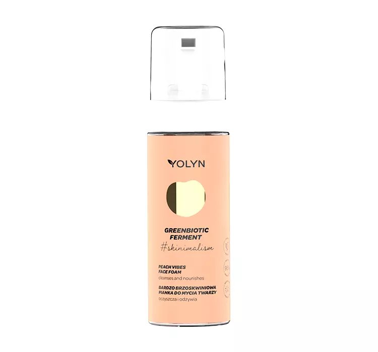 YOLYN GREENBIOTIC FERMENT PIANKA DO MYCIA TWARZY PEACH VIBES 150ML