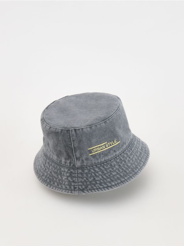 Reserved - Kapelusz bucket hat - szary