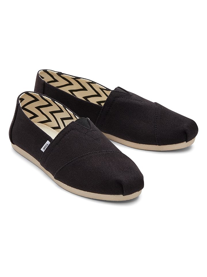 TOMS Espadryle w kolorze czarnym