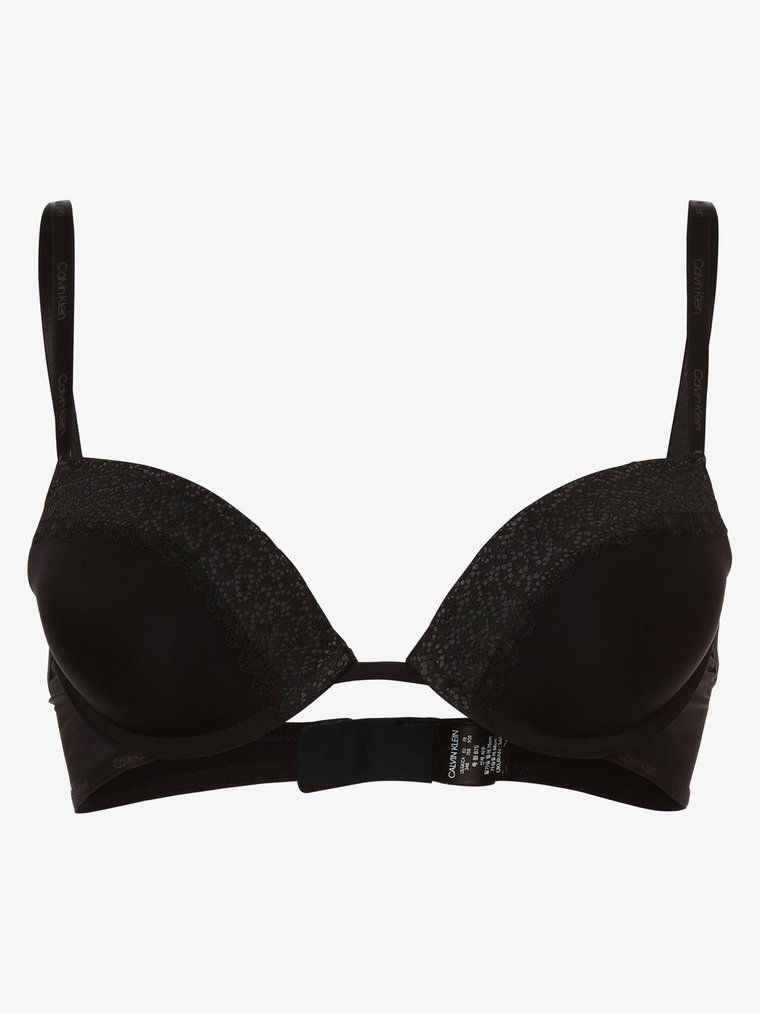 Calvin Klein - Damski biustonosz push-up, czarny