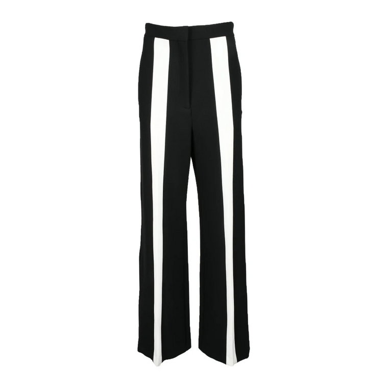 Czarne białe spodnie dla kobiet Simona Corsellini