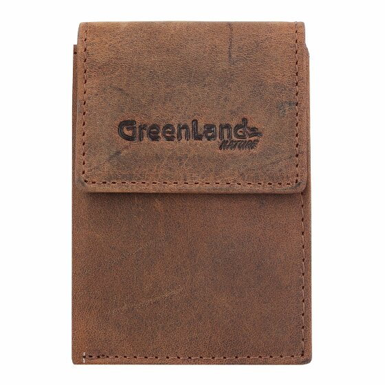 Greenland Nature Montenegro Credit Card Case RFID Leather 6,5 cm braun
