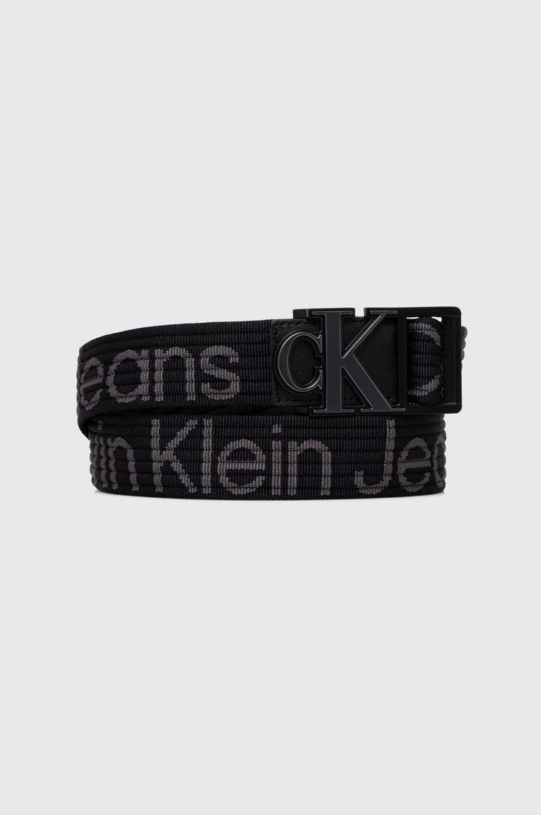Calvin Klein Jeans pasek męski kolor czarny
