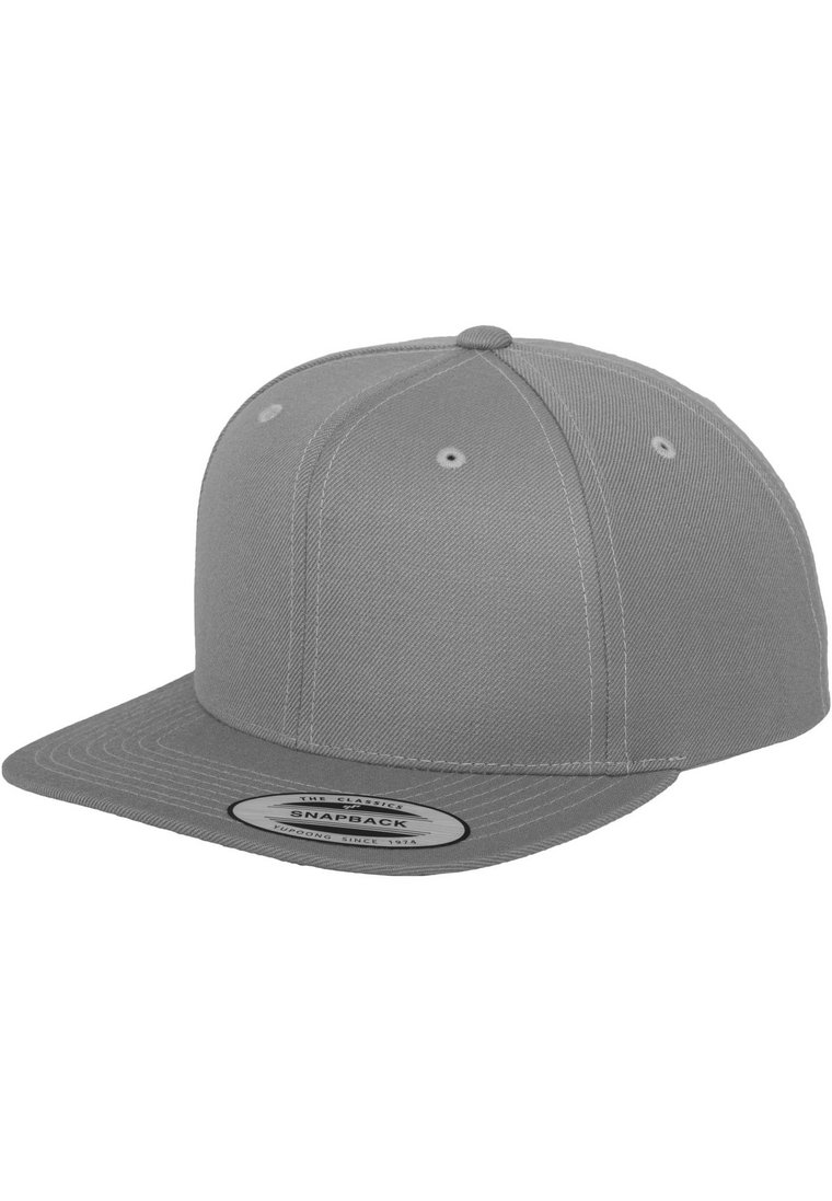 Czapka Z Daszkiem  Snapback Srebrna Flexfit 6089M Classic