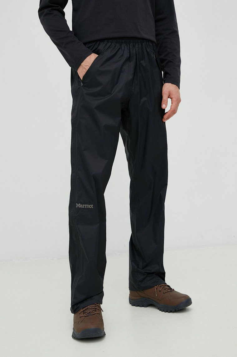 Marmot spodnie przeciwdeszczowe PreCip Eco męskie kolor czarny