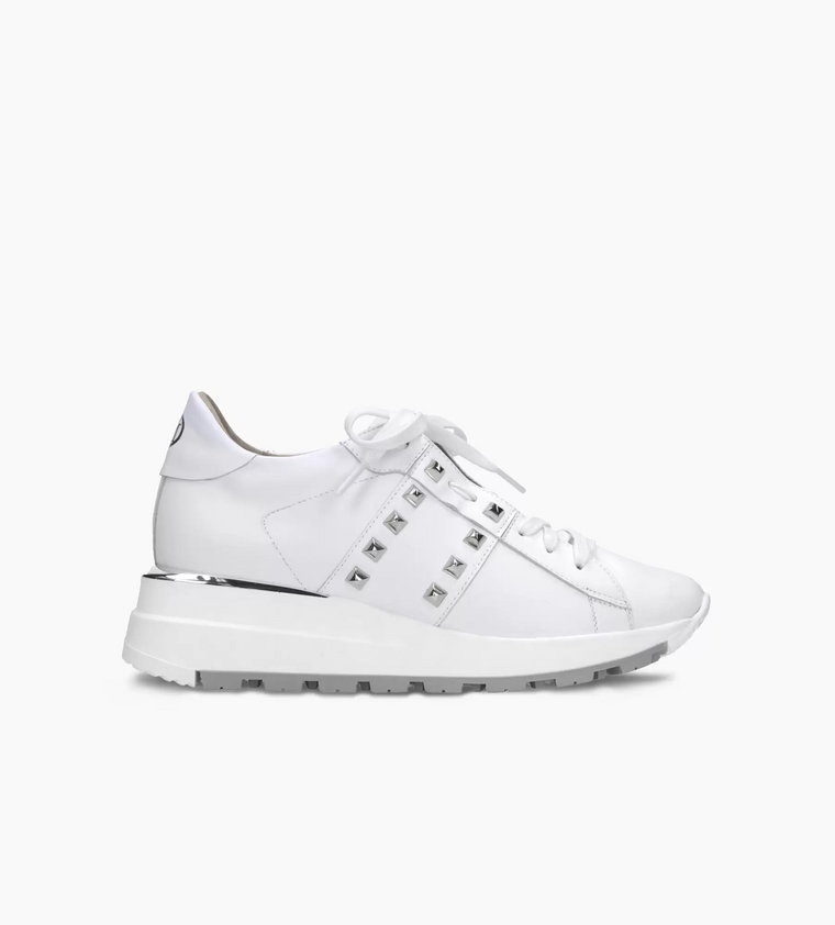 Białe sneakersy damskie : Rozmiar - 39,5