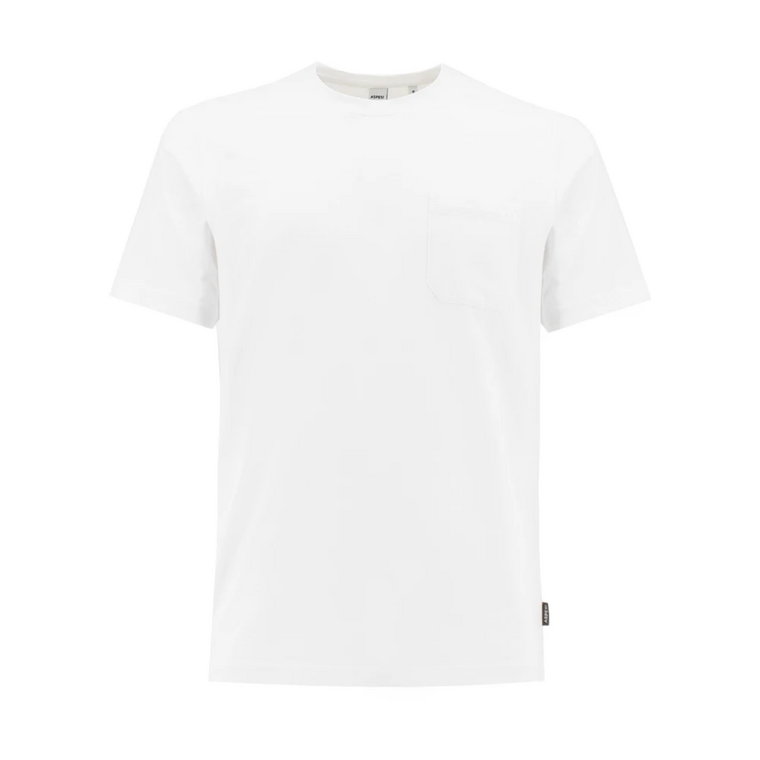 Slim Fit Crew Neck T-Shirt z Kieszenią na Piersi Aspesi