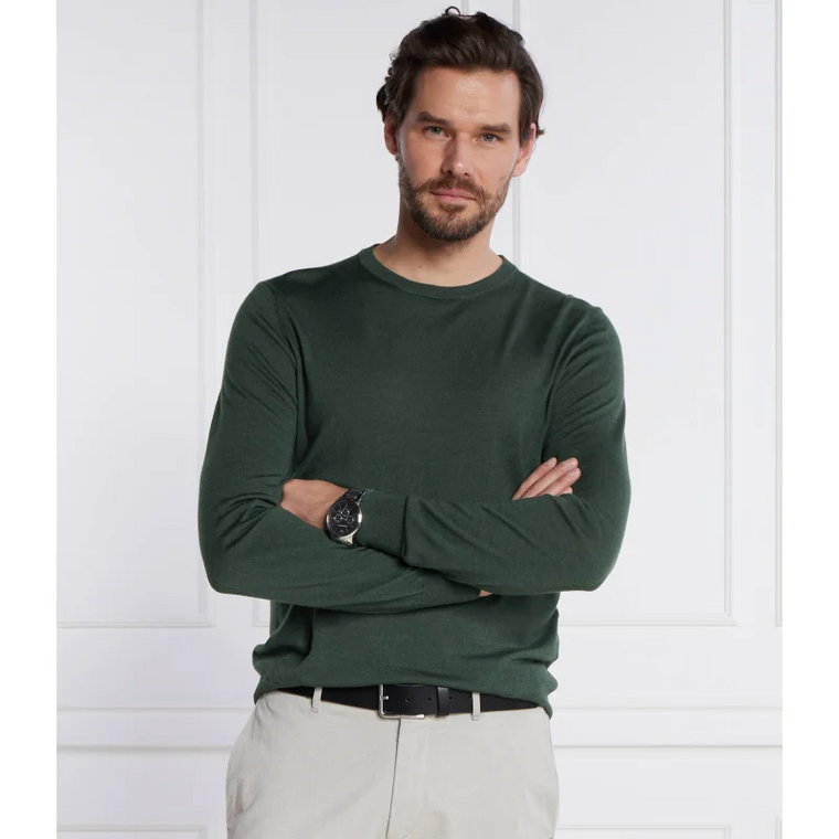 Hackett London Wełniany sweter | z dodatkiem jedwabiu