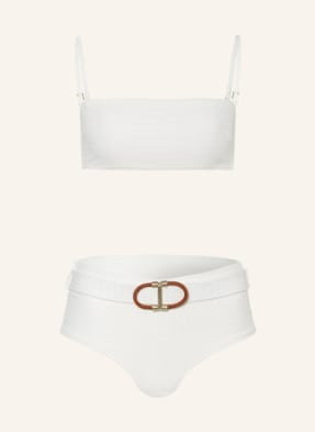 Zimmermann Bikini Bandeau Alight weiss