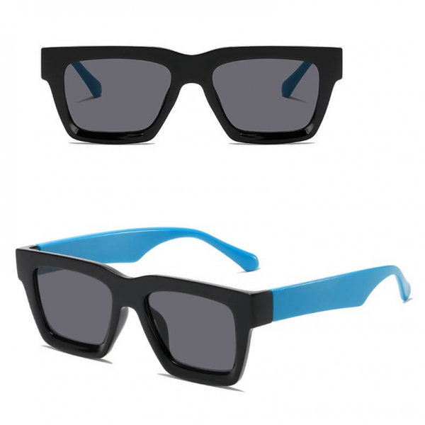 Okulary przeciwsłoneczne z filtrem UV400 STL39C Czarny/Niebieski + akcesoria
