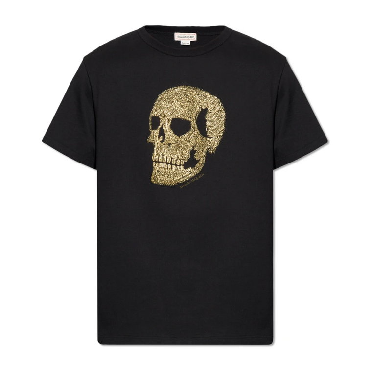T-shirt z motywem czaszki Alexander McQueen