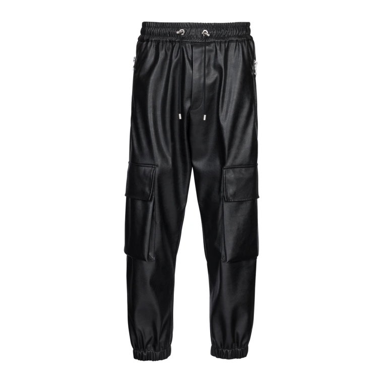 Faux leather cargo trousers Balmain