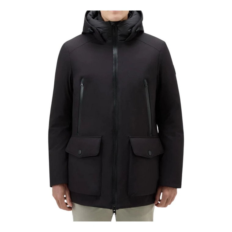 Męska Parka Softshell z Wieloma Kieszeniami Woolrich