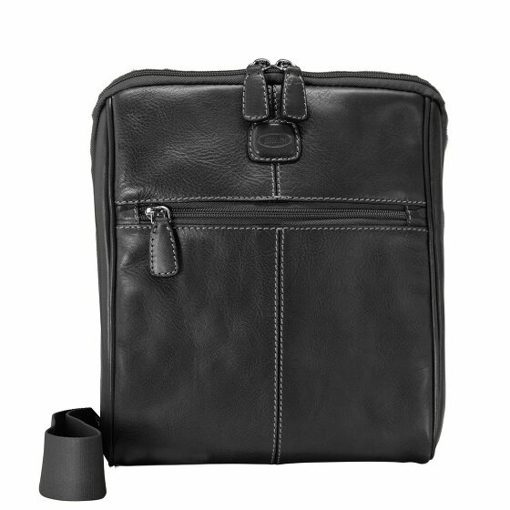 Bric's Life Pelle Skórzana torba na ramię 24 cm black