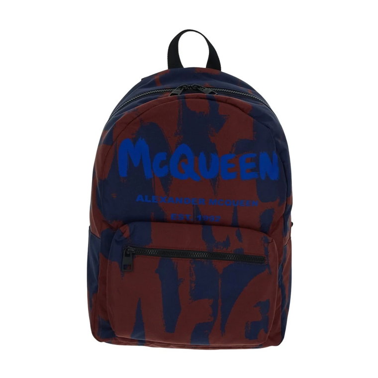 Graffiti Metropolitan Plecak, Stylowa Aktualizacja dla Mężczyzn Alexander McQueen