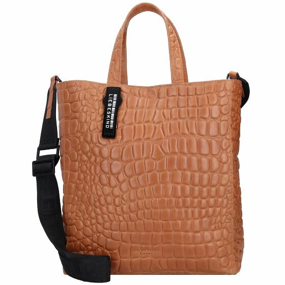 Liebeskind Paper Bag Croco Handbag 29 cm golden amber