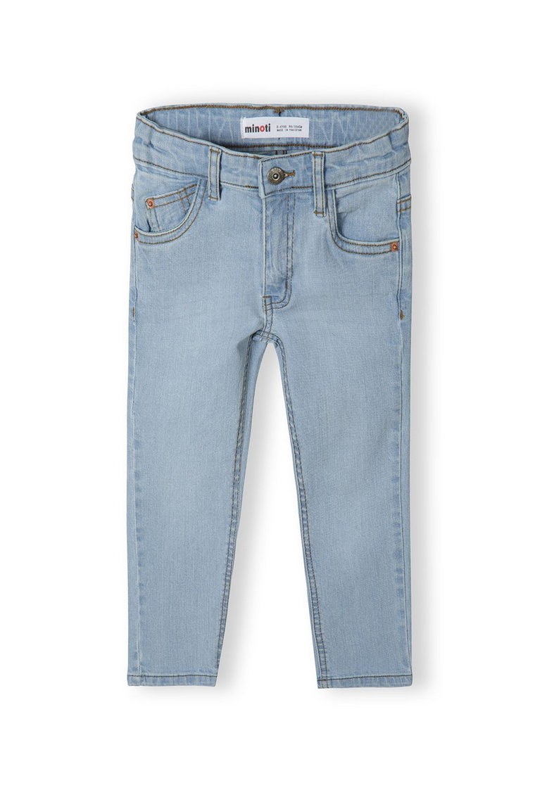 Jasnoniebieskie spodnie jeansowe dla chłopca - Minoti
