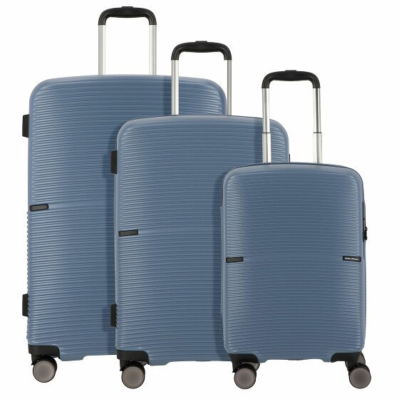 Worldpack San Francisco 4 kółka Zestaw walizek 3-części graublau