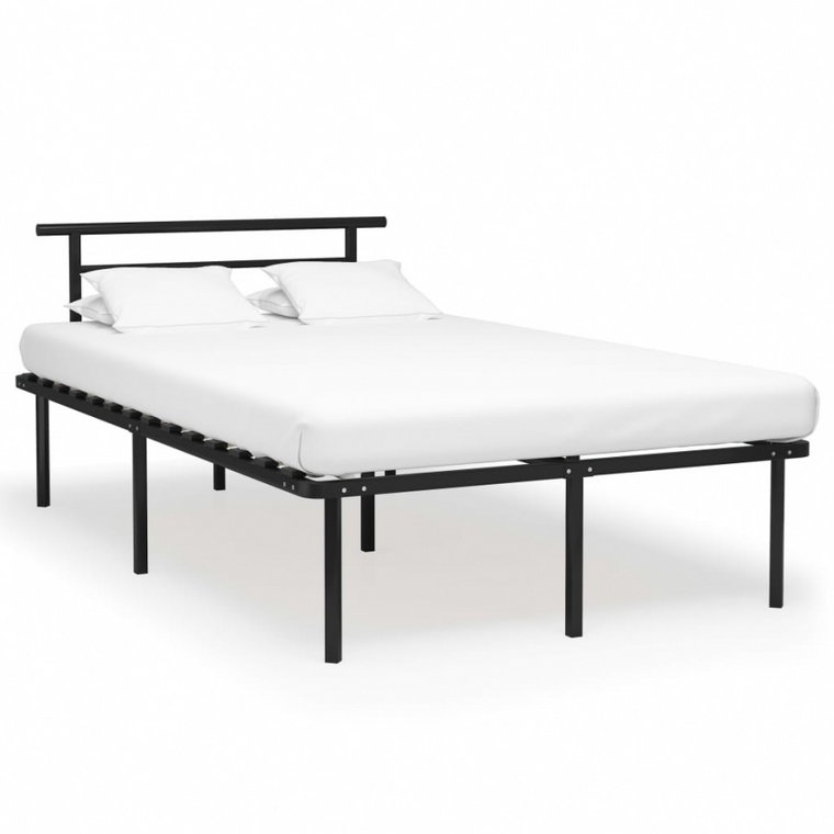 Rama łóżka, czarna, metalowa, 120 x 200 cm kod: V-324826