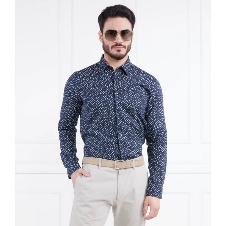 BOSS BLACK Lniana koszula Roger_F | Slim Fit