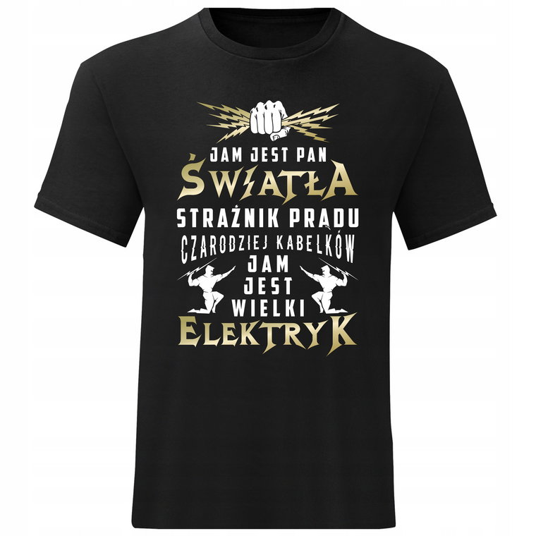 Męski T-shirt Koszulka Dla Elektryka Rozmiar XL