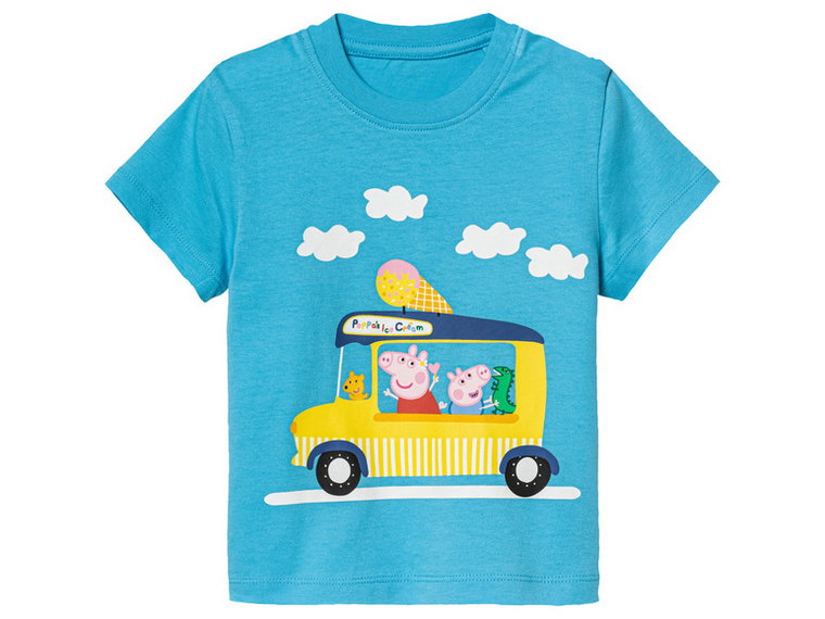 T-shirty dziecięce	bawełniane z kolekcji Świnki Peppy, 2 sztuki