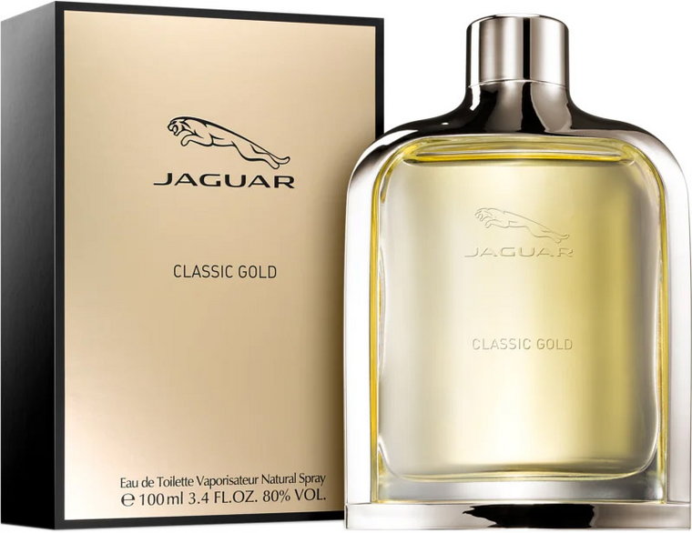 Woda toaletowa męska Jaguar Classic Gold Edt 100 ml (7640111493723). Perfumy męskie