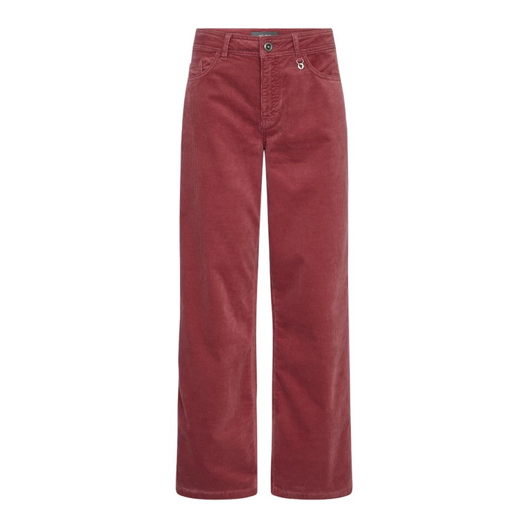 Corduroy Wide Leg Pants Garnet MOS Mosh