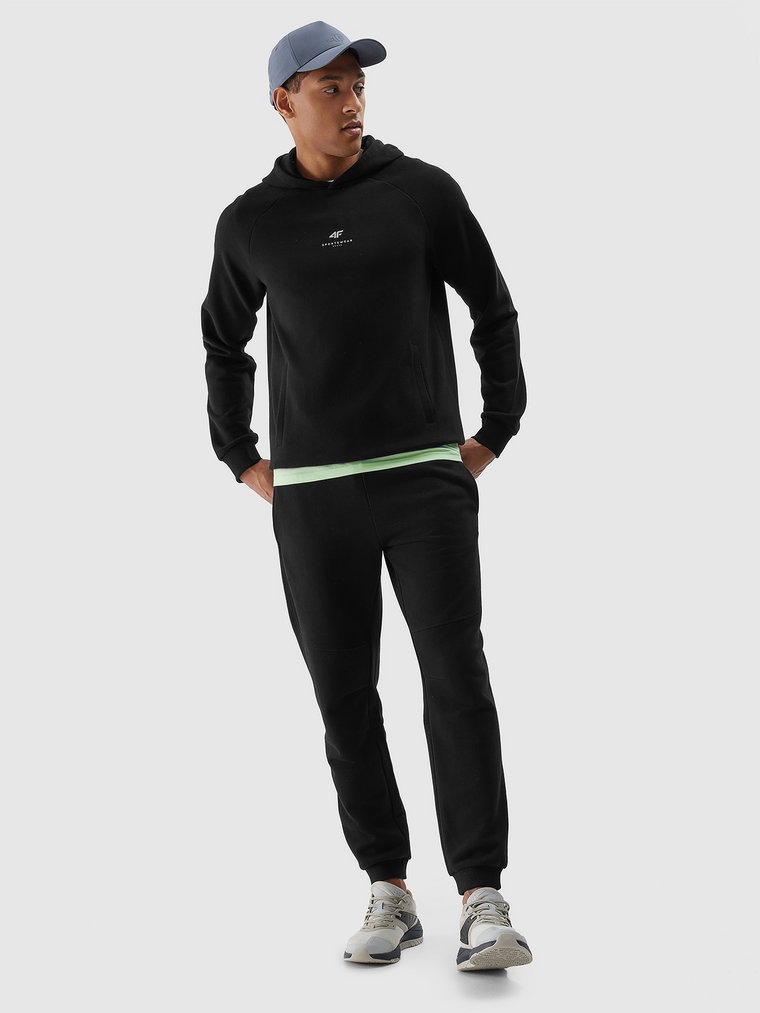 Spodnie dresowe joggery z bawełny organicznej męskie - czarne