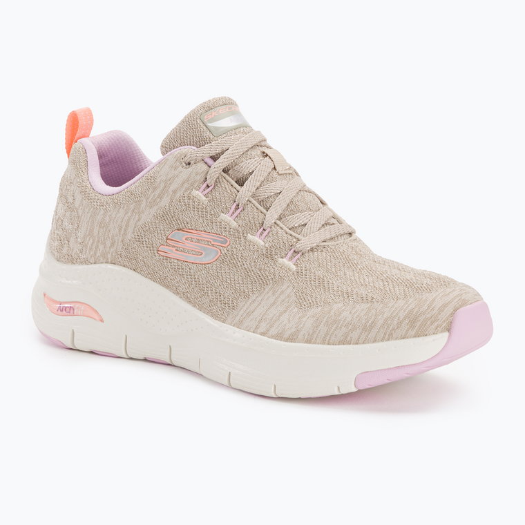 Buty damskie SKECHERS Arch Fit Comfy Wave taupe/multi