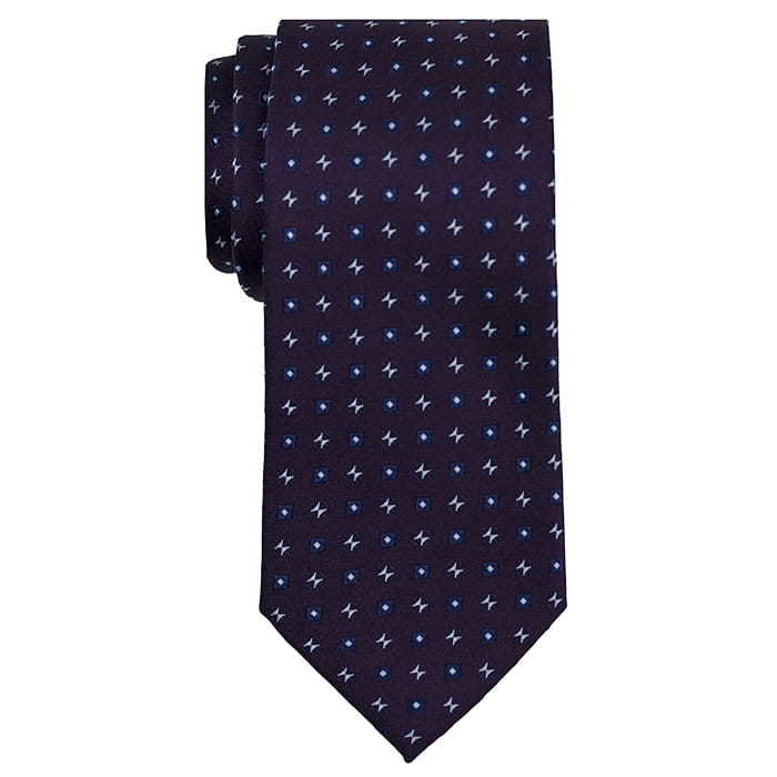 Krawat fioletowy we wzory EM 2