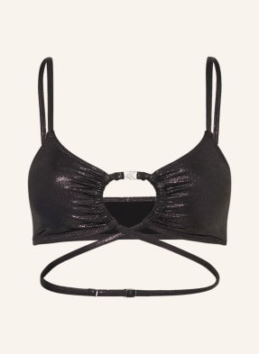 Calvin Klein Góra Od Bikini Bralette Ck Festive schwarz