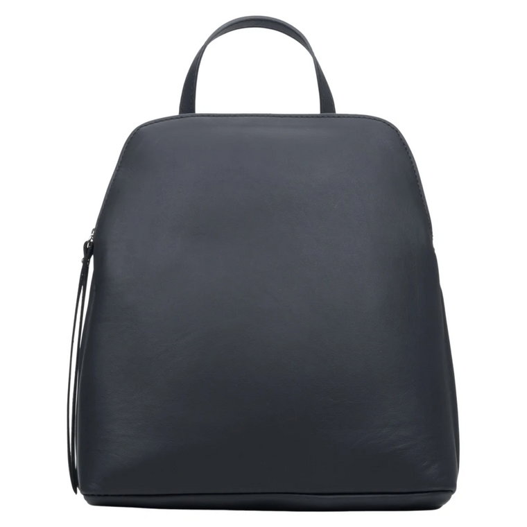Women's Black Backpack made of Genuine Leather Estro Er00113284 Estro