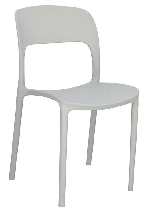 Szare krzesło sztaplowane - Deliot 2X