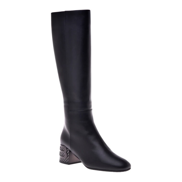 Black calfskin boot Baldinini