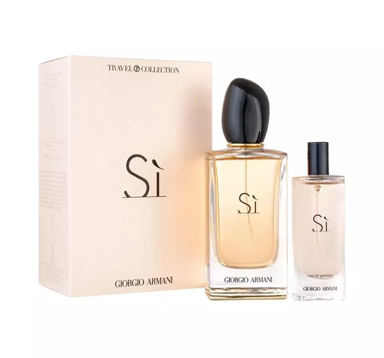 GIORGIO ARMANI SI TRAVEL COLLECTION WODA PERFUMOWANA SPRAY 100ML + 15ML