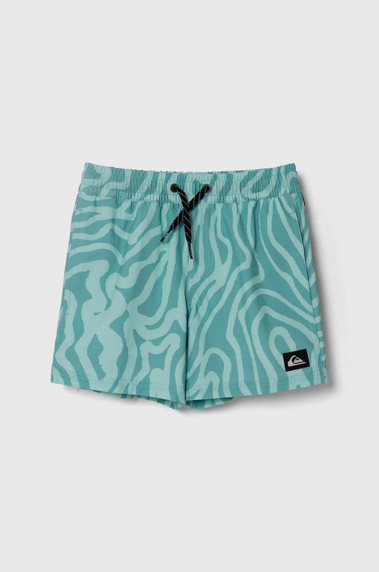 Quiksilver szorty kąpielowe dziecięce SURFSILK YTH 14 kolor turkusowy