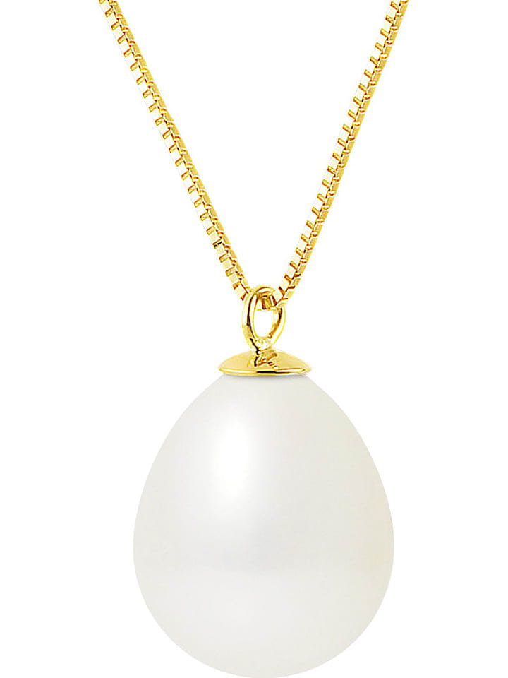 Pearline Złoty naszyjnik "Vénitienne" z perłą - dł. 42 cm