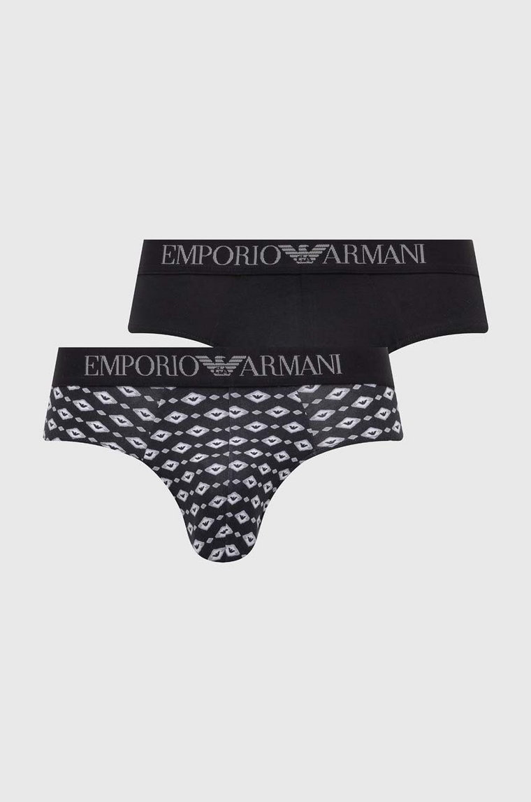 Emporio Armani Underwear slipy 2-pack męskie kolor czarny 111733 4R504