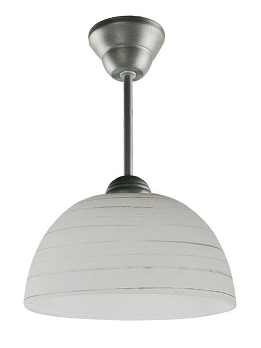 Szklana lampa wisząca E501-Cyrkonix - popiel