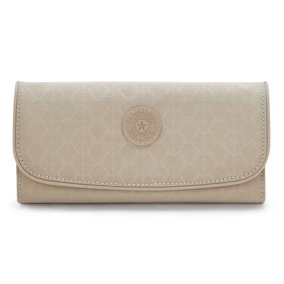 Kipling Money Land Portfel 18.5 cm sign beige emb