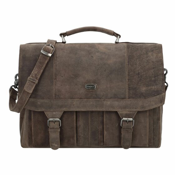 Harold's Antico Briefcase III Leather 40 cm taupe