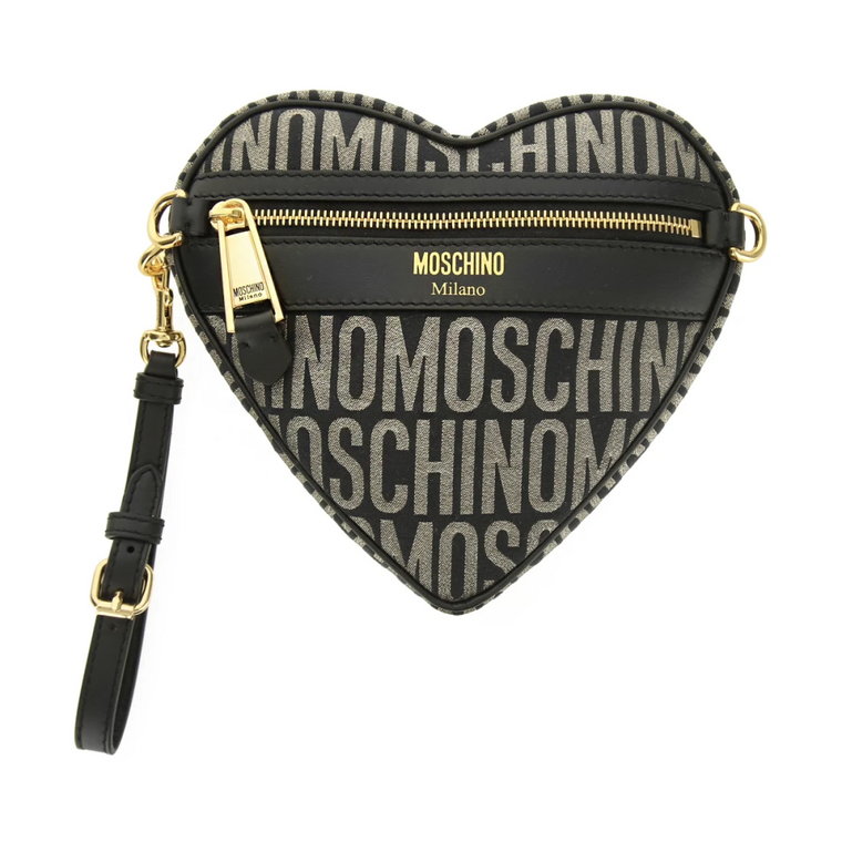 Torebka Serce Logo Lurex Moschino