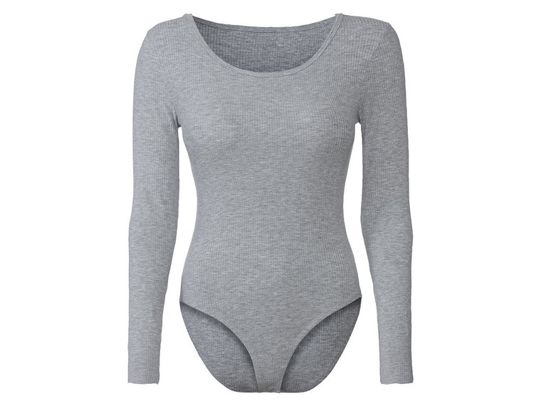 esmara Body damskie (Okrągły dekolt/szary, XS (32-34))