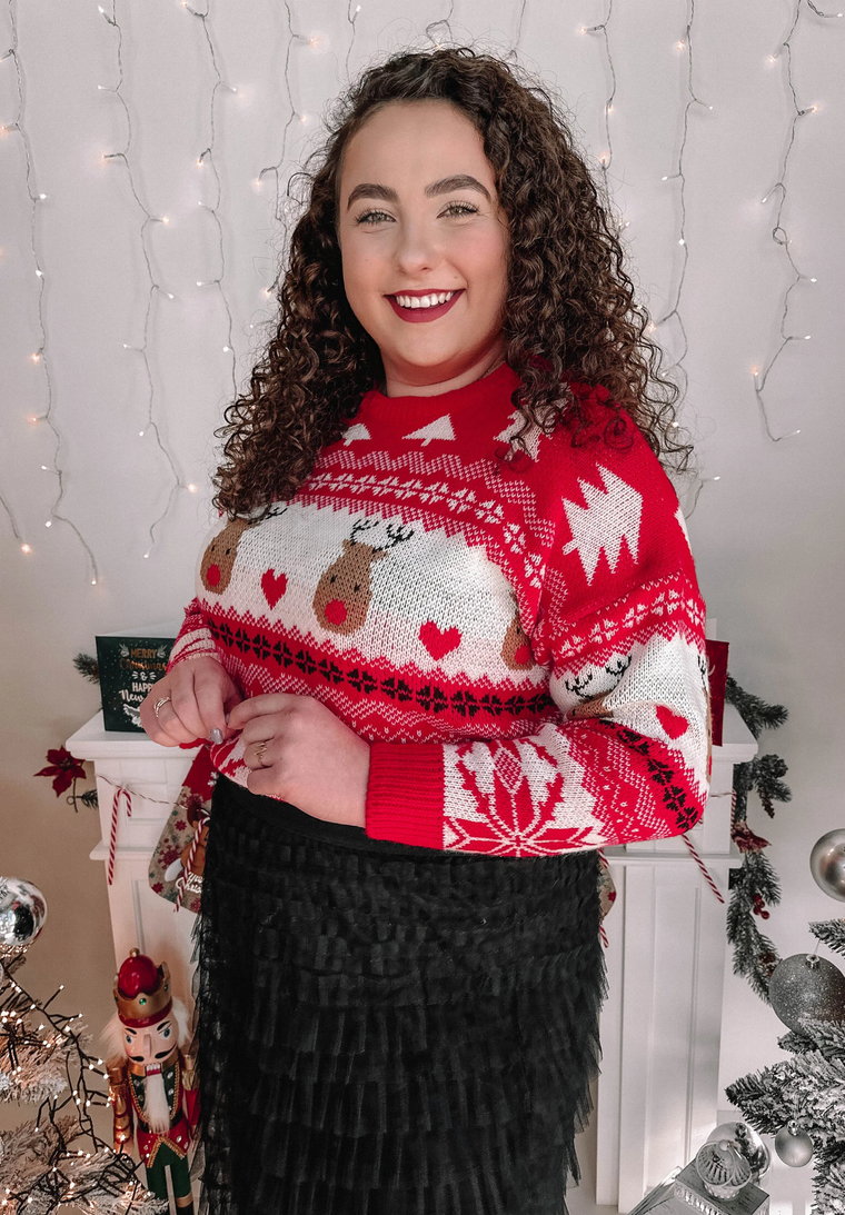 Świąteczny Sweter Snowflake Jeden rozmiar